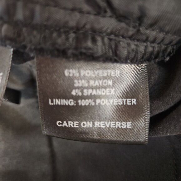 Ellen Tracy  Pants Womens Size 10 Black cuffed inseam 27in - Picture 8 of 10